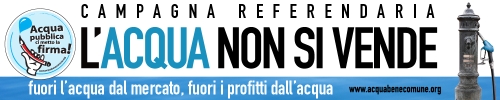 banner acqua pubblica