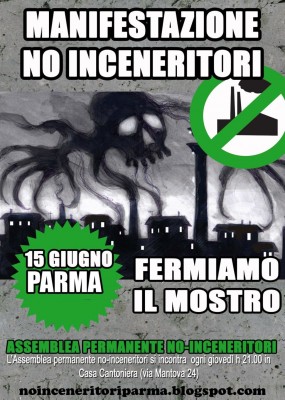 No inceneritori parma manifesto 15 giugno 2013